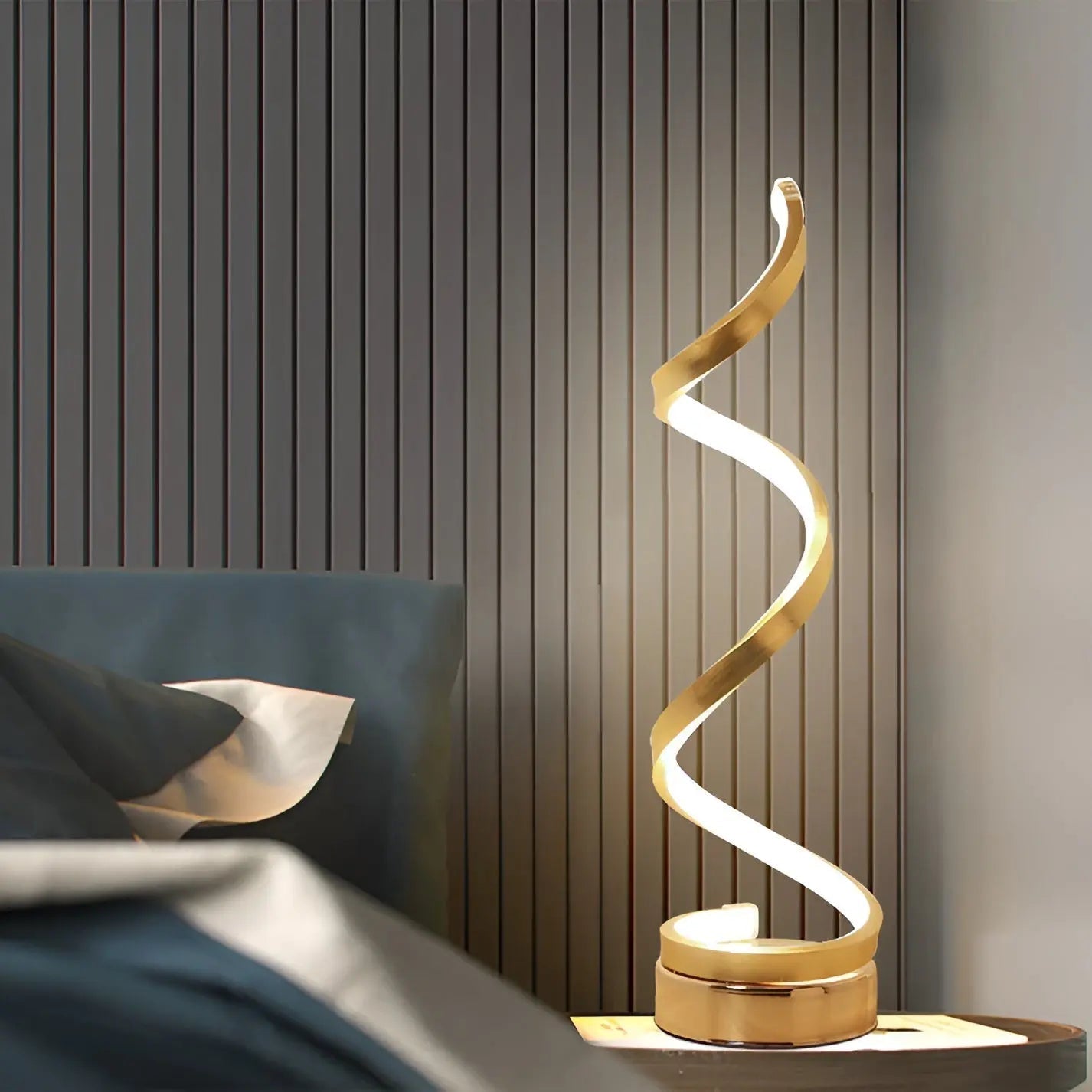 Elegante Spiral Glow LED Bureaulamp – Energiezuinig, Duurzaam & Oogvriendelijk Design