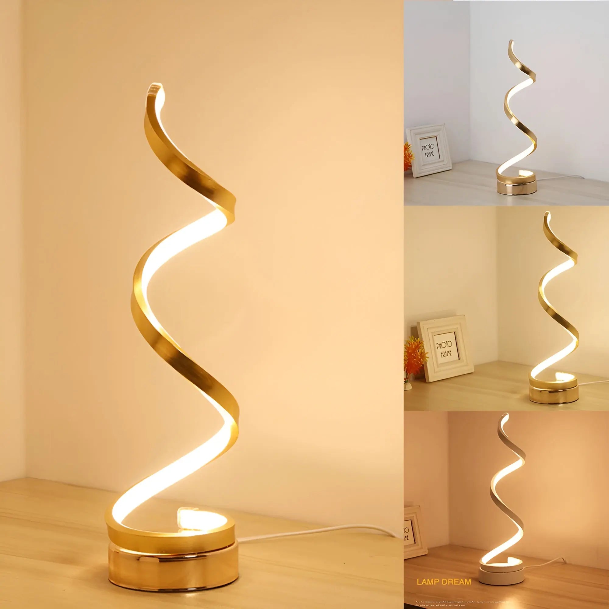 Elegante Spiral Glow LED Bureaulamp – Energiezuinig, Duurzaam & Oogvriendelijk Design