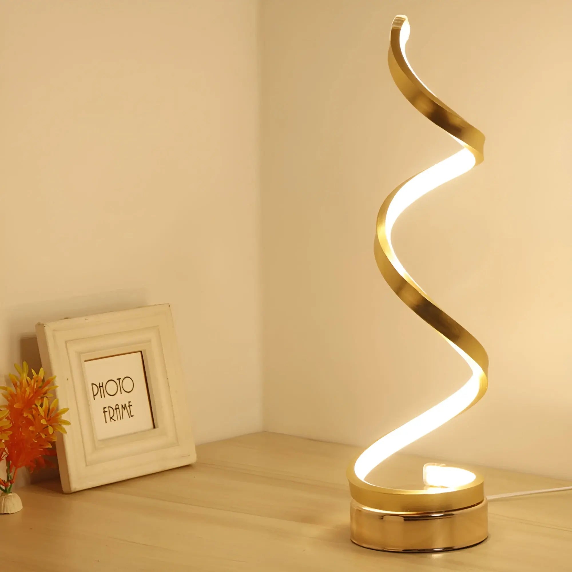 Elegante Spiral Glow LED Bureaulamp – Energiezuinig, Duurzaam & Oogvriendelijk Design