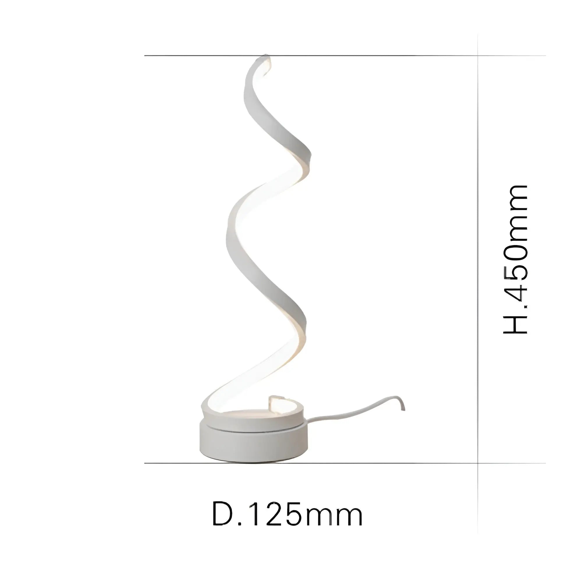 Elegante Spiral Glow LED Bureaulamp – Energiezuinig, Duurzaam & Oogvriendelijk Design